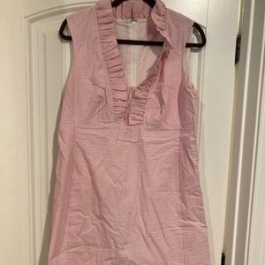 Pink and white sear sucker lily Pulitzer dress